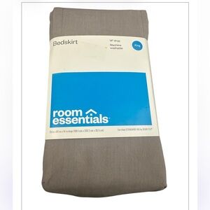 Room Essentials Taupe Bedskirt - King Size